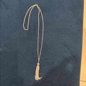 Elegant Silver Tassel Necklace